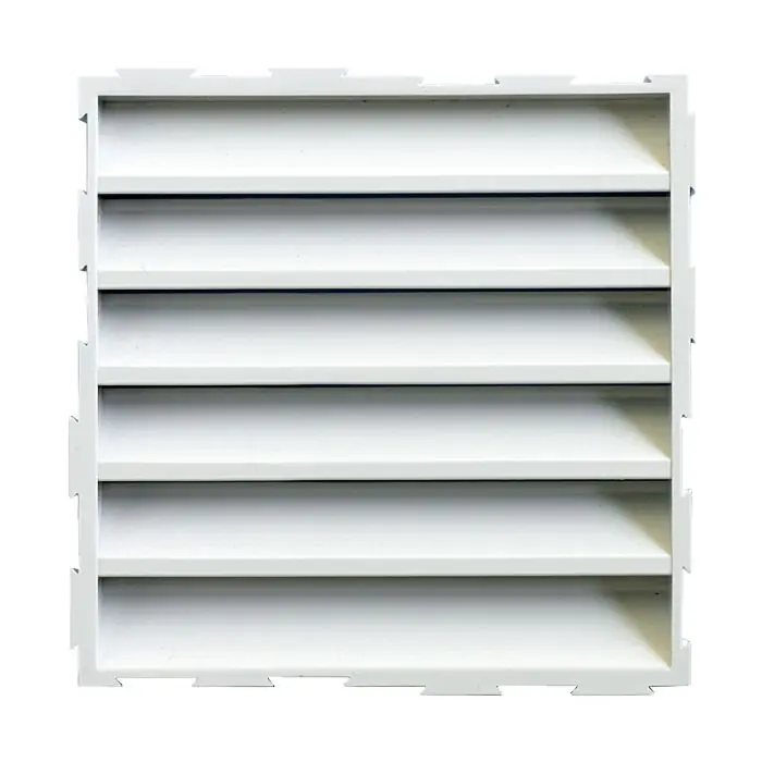 Grille murale PVC pour assemblage multiple - 100 x 100 mm - blanc - First Plast Pas Cher