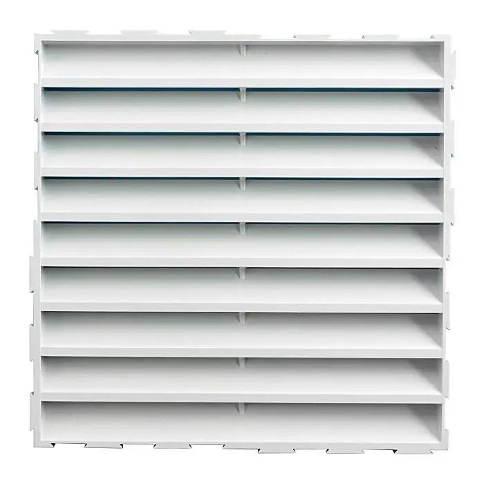 Top Vente Grille murale PVC pour assemblage multiple - 150 x 150 mm blanc avec moustiquaire - First Plast