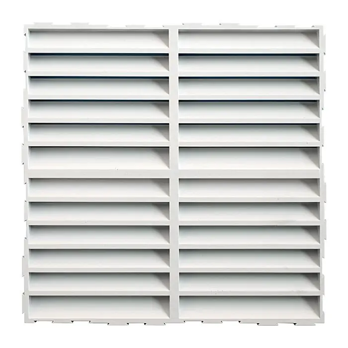 Vente Flash Grille murale PVC pour assemblage multiple – 200 x 200 mm blanc – First Plast