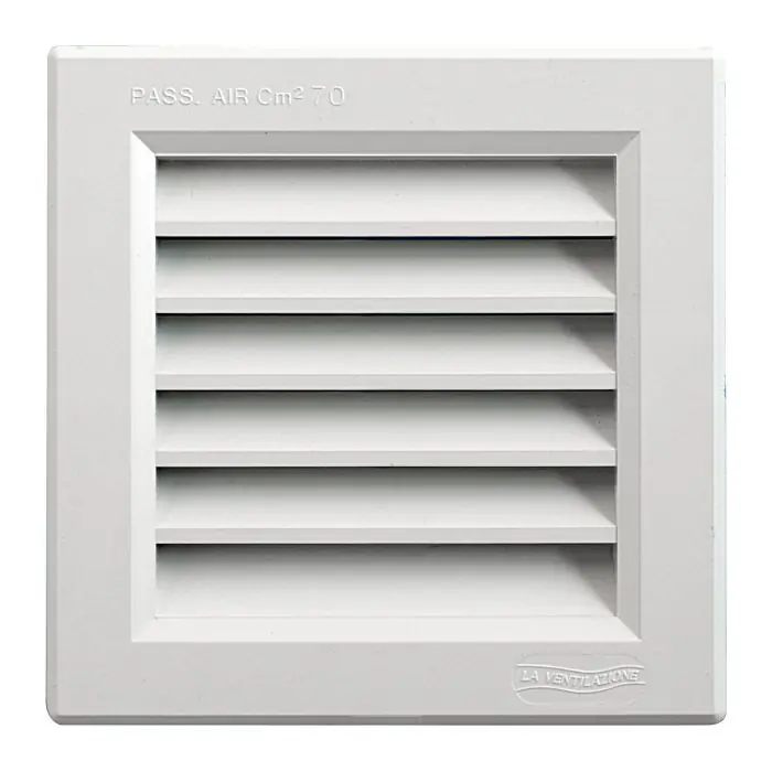 Nouvelle Collection Grille ventilation PVC traditionnelle à encastrer 140 x 140 mm – First Plast