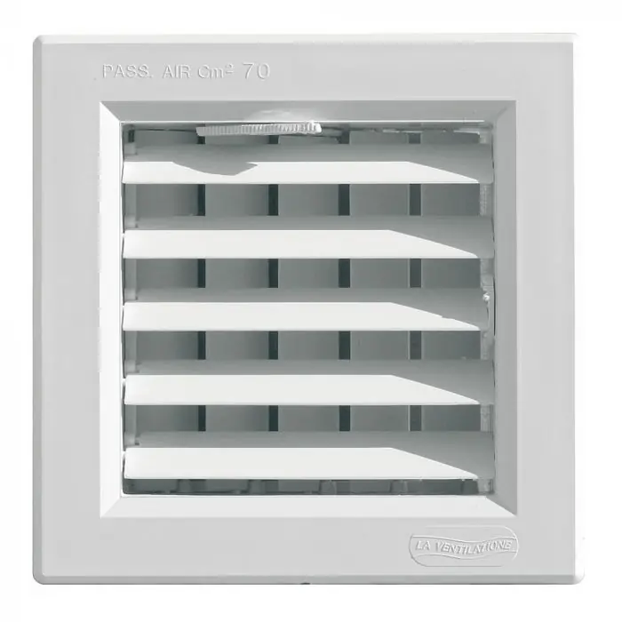 Quantité Limitée Grille à encastrer pour climatisation avec doubles volets réglables 140 x 140 mm – First Plast