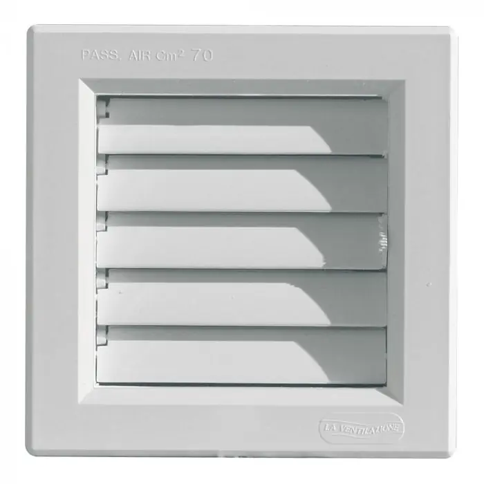 Réduction Grille à encastrer pour climatisation avec volets réglables 140 x 140 mm – First Plast