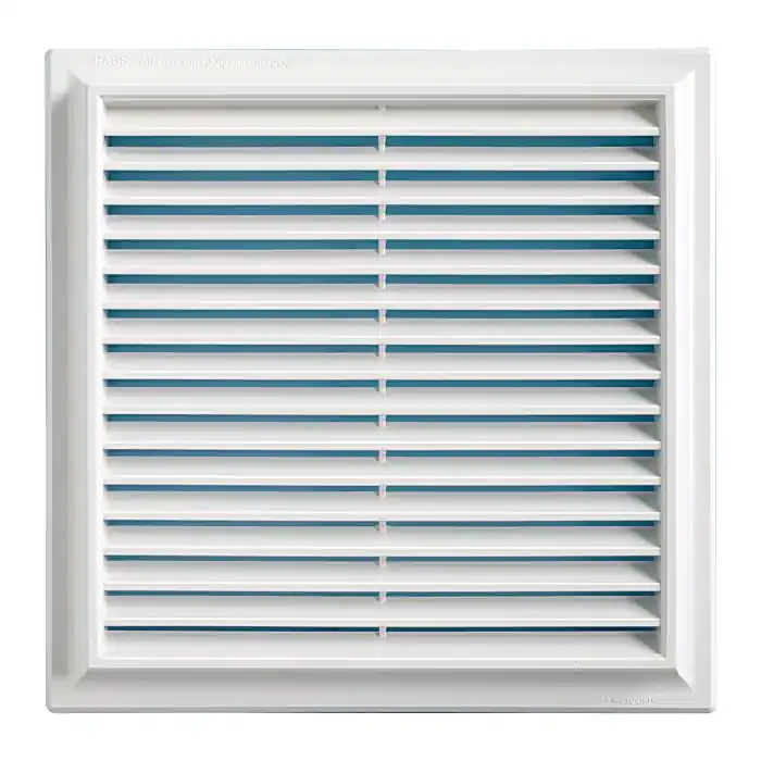 Grille ventilation PVC traditionnelle 240 x 240 mm avec moustiquaire – First Plast Acheter Direct