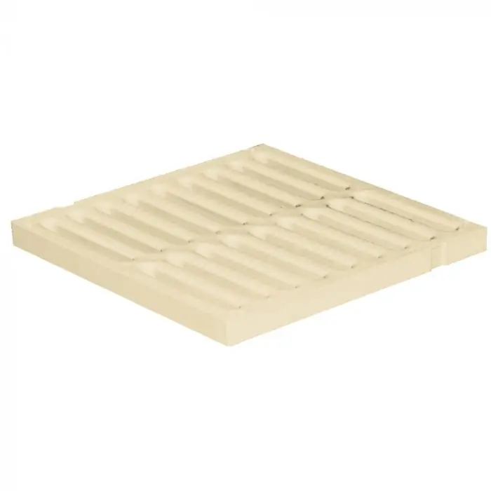 Grille de sol PVC renforcée anti-choc 284 x 284 mm – Résistance 41,00 KN – Sable – First Plast Produit De Marque