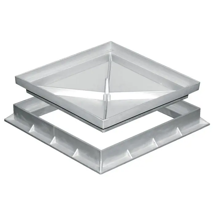 Tampon creux pour coffrage avec cadre – 400x400mm – Gris Prix Choc