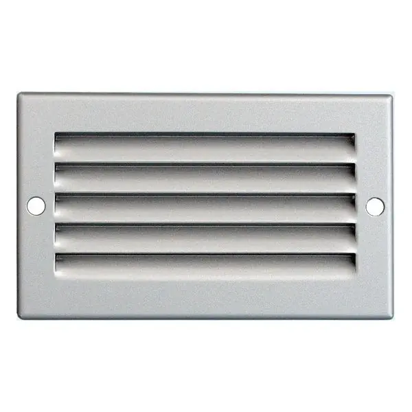 Dernier Modèle Grille ventilation métal 100x60mm avec moustiquaire – Couleur aluminium