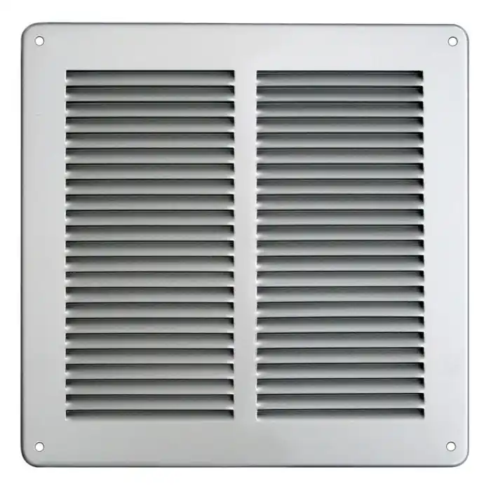 Grille ventilation métal 240x240mm – Couleur aluminium Promotion