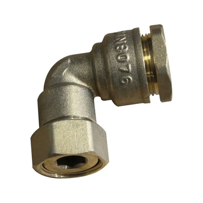 Bon Plan Coude laiton 90° femelle écrou libre 3/4" (20/27) pour tube PE Ø20 - Somatherm