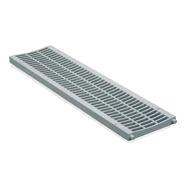 Grille en PVC anti-choc gris - Série 130 - 130 x 500 mm - First Plast Offre Exclusive