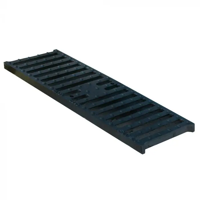 Expédition Rapide Grille classe C250 - Fonte - Noir - 200 x 500 mm - First Plast