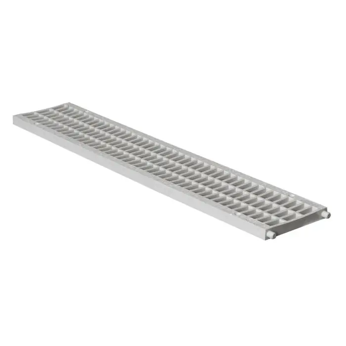 Acheter Direct Grille mi-renforcée grise en PVC anti-choc - 100 x 500 mm - Série 100 - First Plast