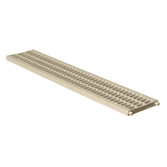 Marque Grille mi-renforcée PVC anti-choc – Sable – 100 x 500 mm – Série 100 – First Plast