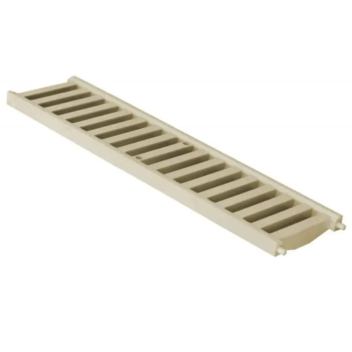 Grille mi-renforcée en PVC anti-choc – sable – Série 130 – 130 x 500 mm – First Plast Must-Have