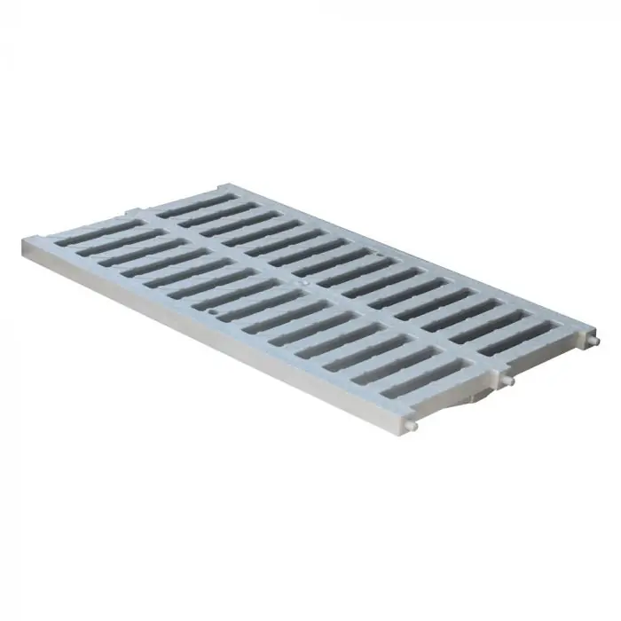 Grille renforcée 32,00 KN – PVC anti-choc – gris – 300 x 500 mm – First Plast Produit De Marque