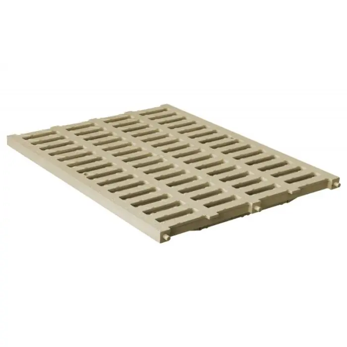 Dernier Modèle Grille renforcée 53,00 KN - PVC anti-choc - sable - 400 x 500 mm - First Plast