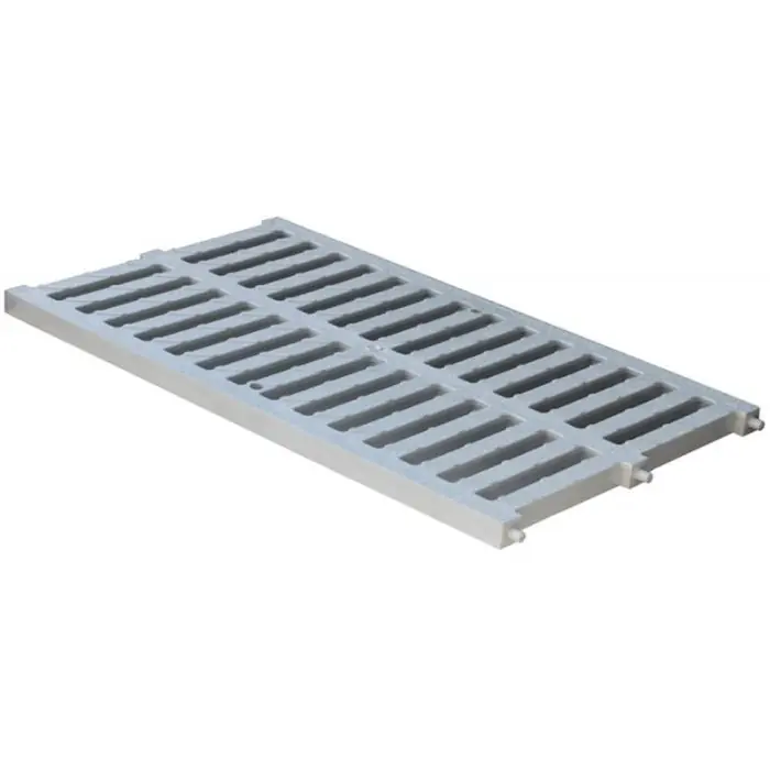 Grille légère 9,00 KN - PVC anti-choc - gris - 300 x 500 mm - First Plast Expédié Aujourd'hui
