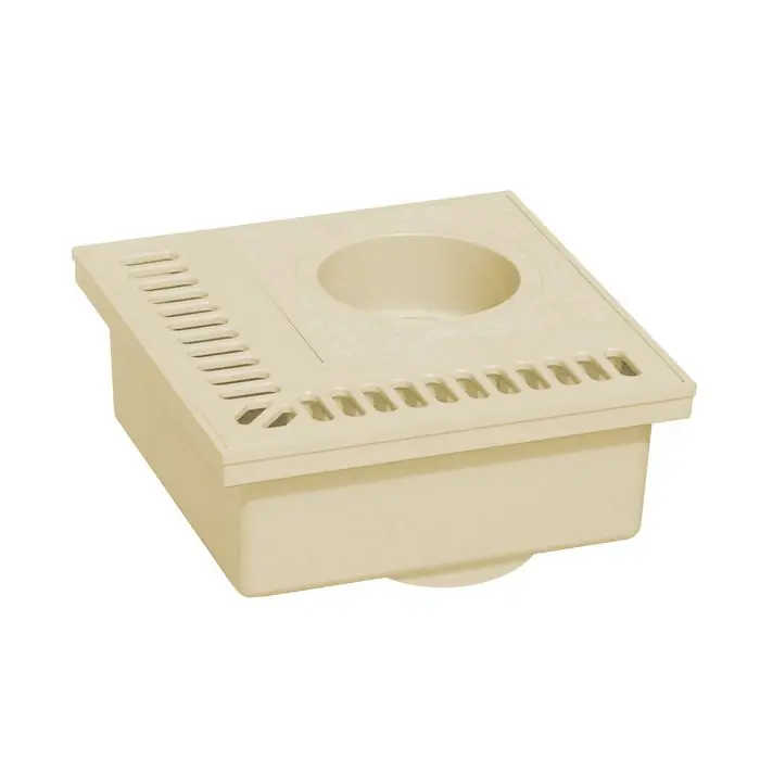 Must-Have Siphon de balcon PVC 200x200mm - Sable