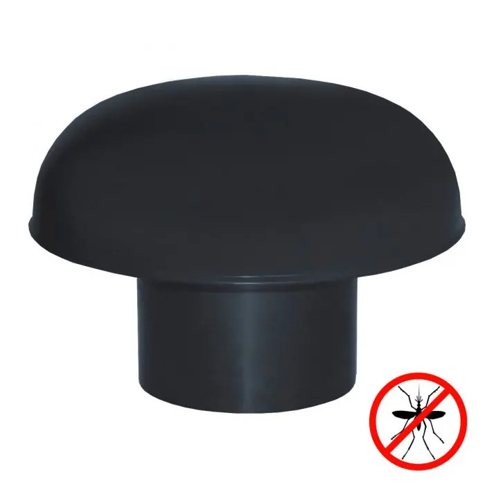 Chapeaux de ventilation PVC avec moustiquaire – Gris ardoise Must-Have