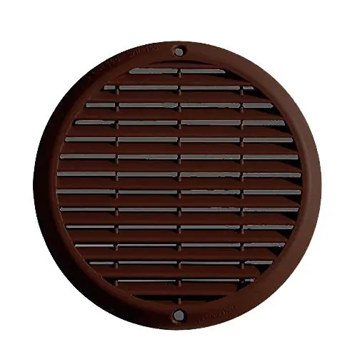 Dernière Chance Grille ventilation aluminium anti-choc – Ronde – Ø180mm – Marron