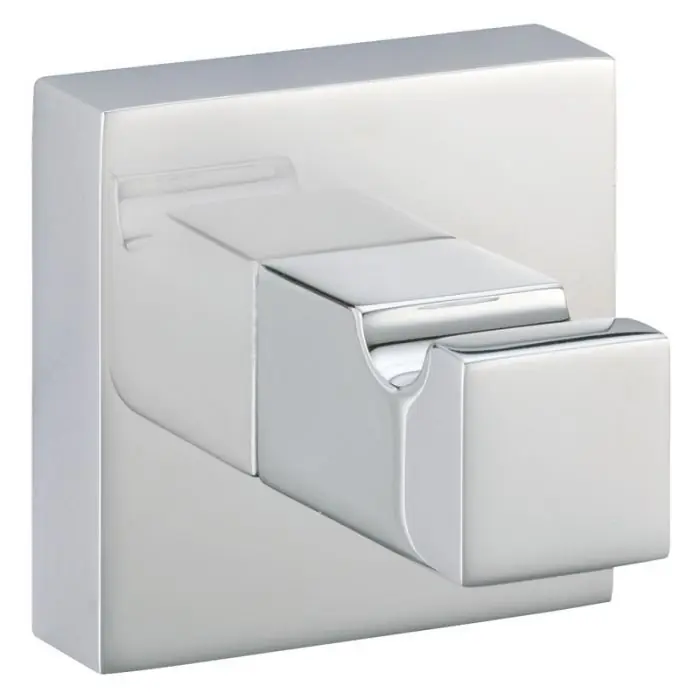 Porte-peignoir chromé Quattro – 50 x 50 mm – Cristina Ondyna Nouvelle Collection