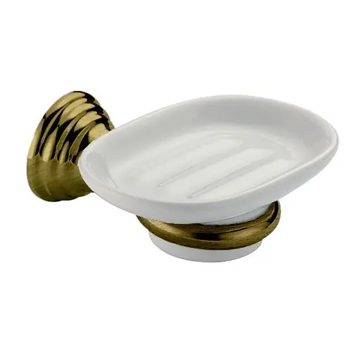 Porte-savon céramique Museo – Vieux bronze – saillie 132 mm – Cristina Ondyna Remise