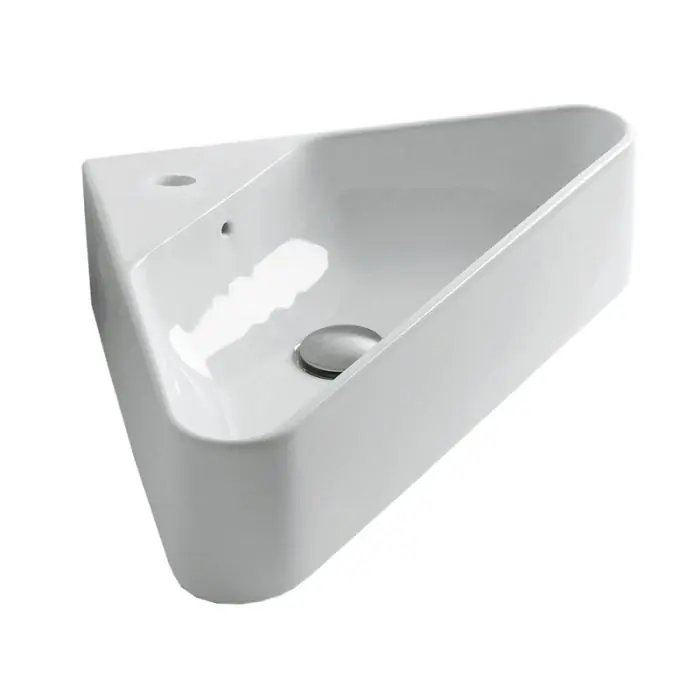 Remise Lave-mains céramique blanc brillant ISOCEL – Ondyna WIS4209