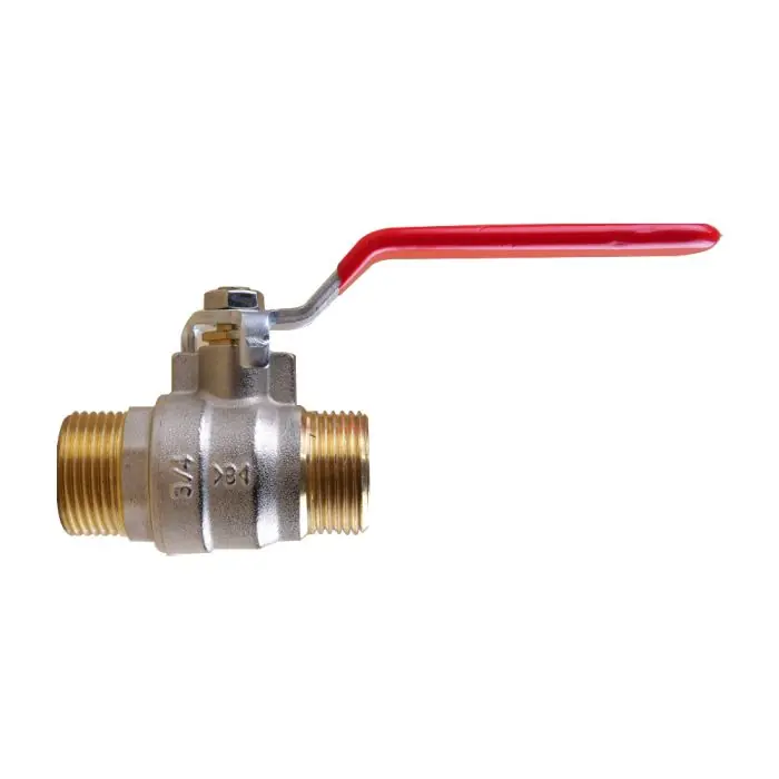Vanne à sphère PN25 Passage Intégral ACS Poignée rouge M/M 3/4&Prime;(20×27) IBP Bänninger Prix Réduit