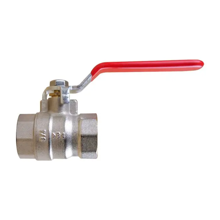 Vanne à sphère Passage intégral PN25 ACS Poignée rouge F/F 3/4&Prime;(20×27) IBP Bänninger Expédition Rapide