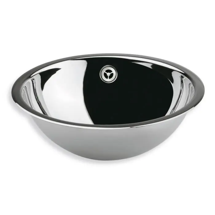 Vasque inox à encastrer H16,5cm – Ø44cm – Ondyna VX244 Haute Qualité