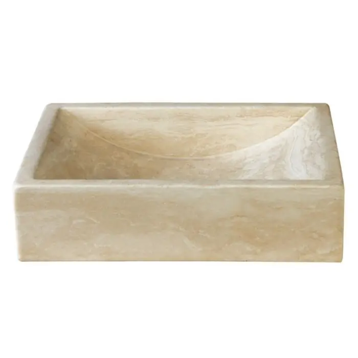 Lavabo à poser en pierre sable L40 x P30 x H10 Prix Choc