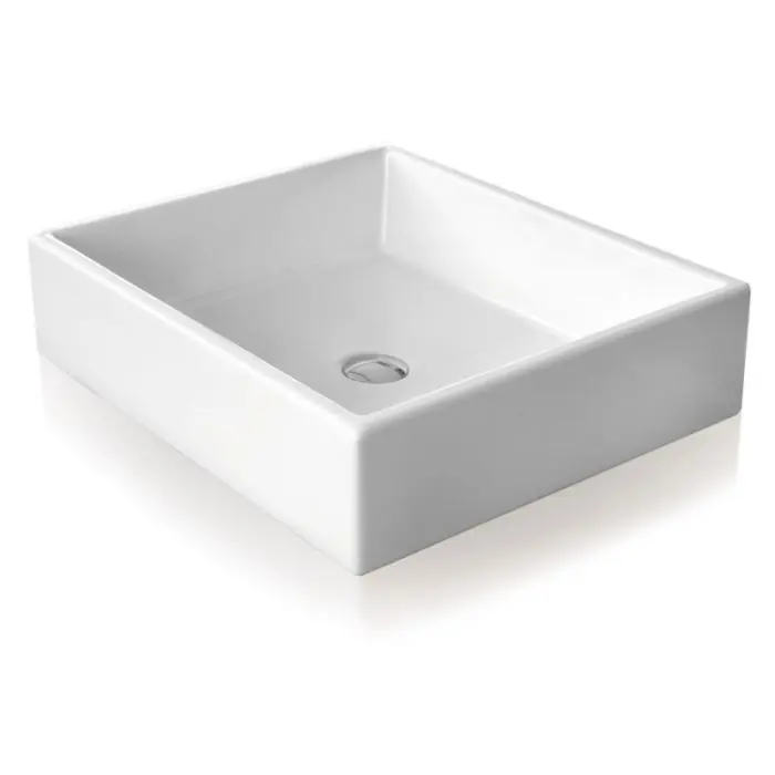 Lavabo à poser Tank 40 céramique L40 x P41 x H14.5 Expédié Aujourd&rsquo;hui