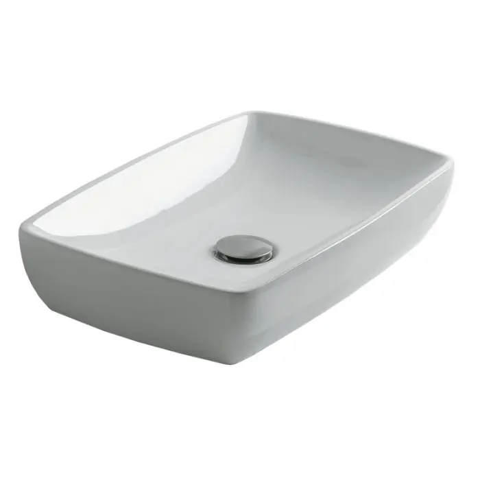 Lavabo à poser céramique H10 50 x 32 cm – Ondyna WH15009 Soldes