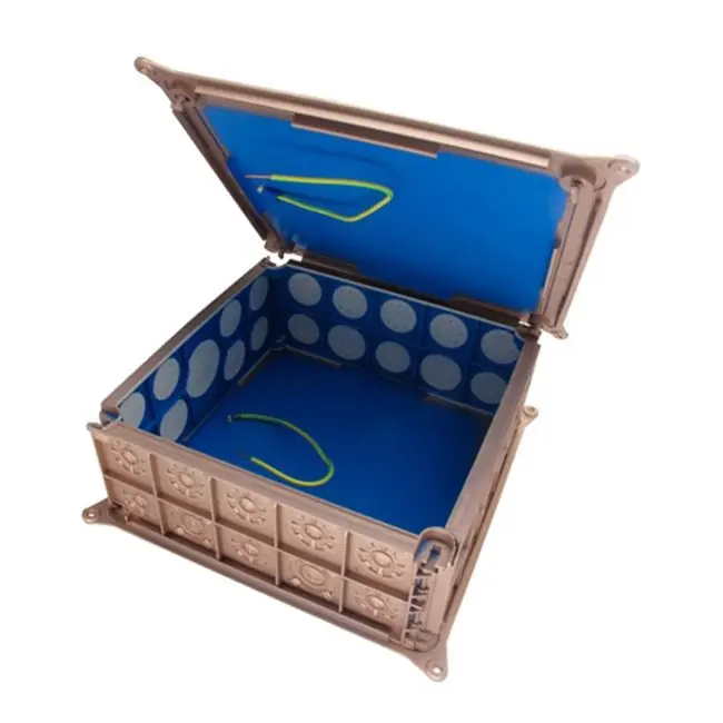 Boite pavillonnaire MEGABOX étanche à l‘air, faradisée 250 x 250 x 85 mm - BLM Quantité Limitée