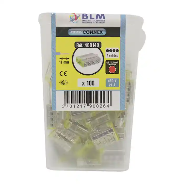 Bon Plan 100 Bornes de connexion 4 fils 0,2 à 2,5 mm² - BLM