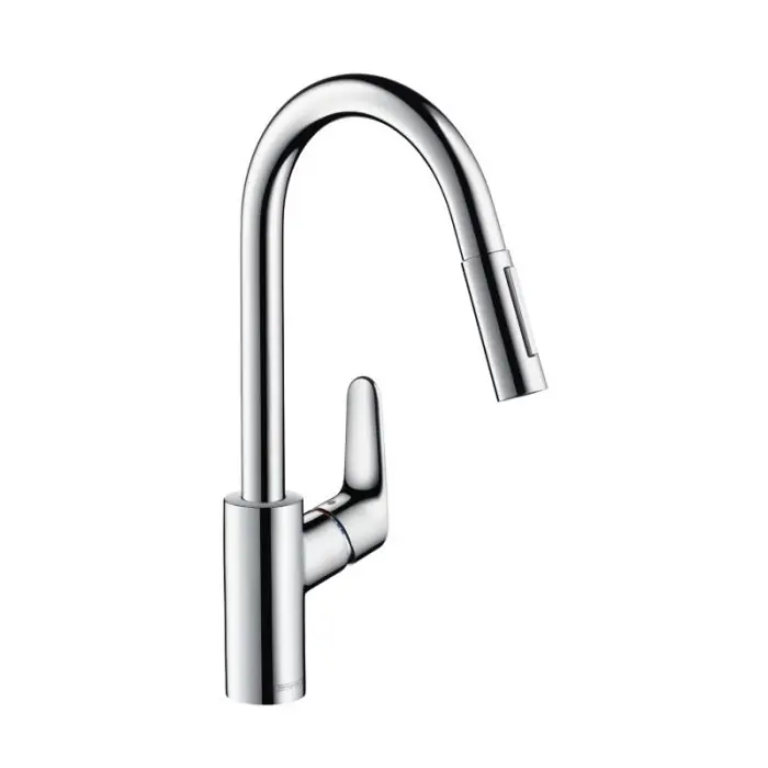 Hansgrohe FOCUS Mitigeur évier avec douchette Aspect acier 31815800 Prix Cassé