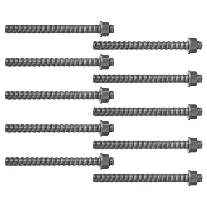 10 tiges filetées + rondelles + écrous Acier Inoxydable A4 Ø16 x 175 mm – Fischer Commander Maintenant