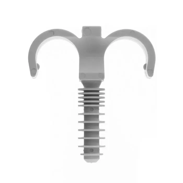 250 colliers cheville RAMCLIP double gris pour tube nu Ø25 – RAM Meilleure Vente