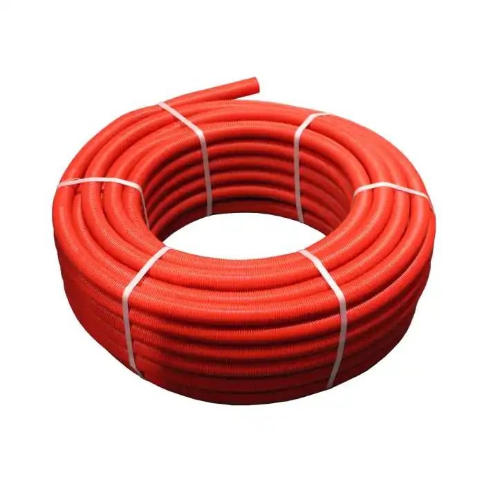 25M Tube multicouche pré-gainé rouge - Ø16x2,0 - Alu 0,4mm - Henco Affaire À Saisir