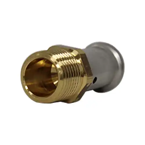 Seulement Aujourd'hui Raccord multicouche à sertir TH ou BE droit mâle 1/2" (15/21) - Ø16 x 2,0 - Henco