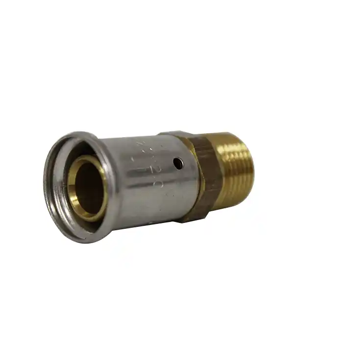 Bon Plan Raccord multicouche à sertir TH ou BE droit mâle 1/2" (15/21) - Ø20 x 2,0 - Henco