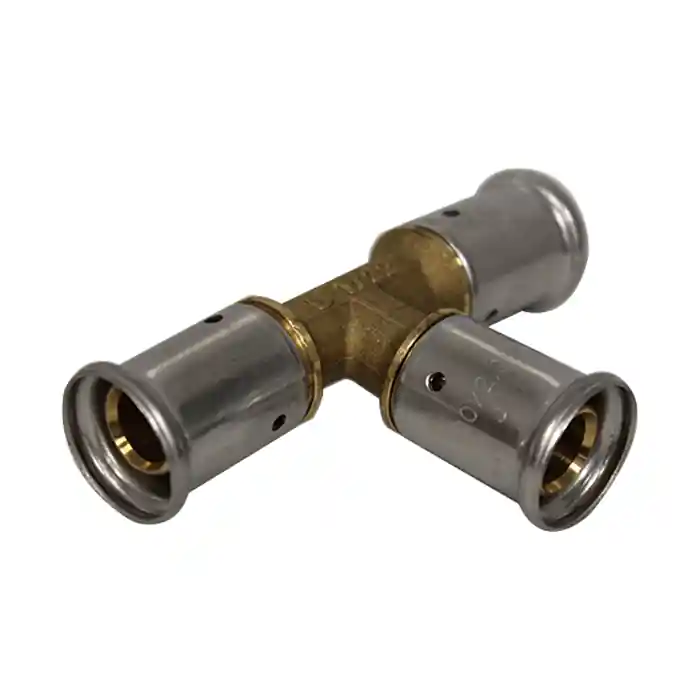 Raccord multicouche à sertir TH té égal - Ø20x2,0 HENCO Usine Directe