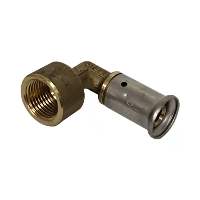 Achetez Aujourd'hui Raccord multicouche à sertir TH ou BE coude femelle (15/21) 1/2" - Ø16x2.0 HENCO