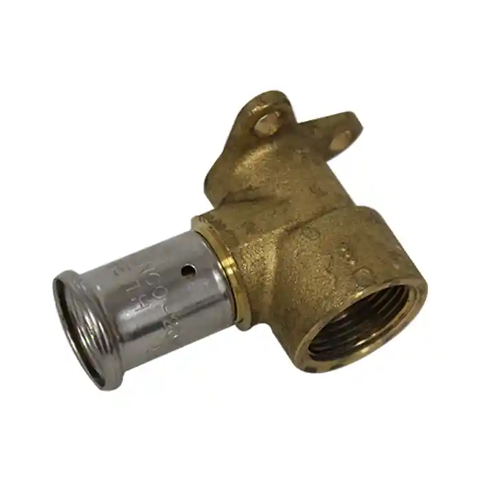 Coude applique multicouche laiton à sertir TH ou BE Femelle (20/27) 3/4" - Ø20x2.0 HENCO Meilleure Vente