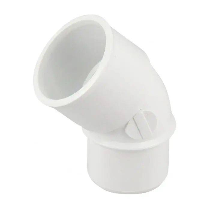 Dernière Chance Coude PVC blanc NICOLL Mâle Femelle 45° - Ø32