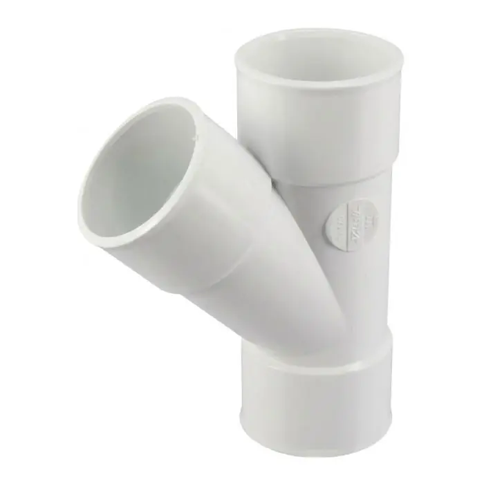 Expédition Rapide Culotte PVC blanc NICOLL Femelle Femelle 45° - Ø40