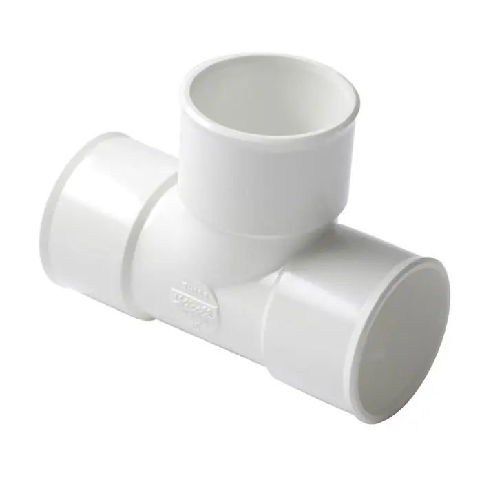 Té pied de biche PVC blanc NICOLL Femelle Femelle 87°30 - Ø40 Soldes