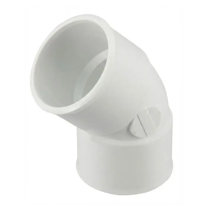 Coude PVC blanc NICOLL Femelle Femelle 45° - Ø40 Seulement Aujourd'hui
