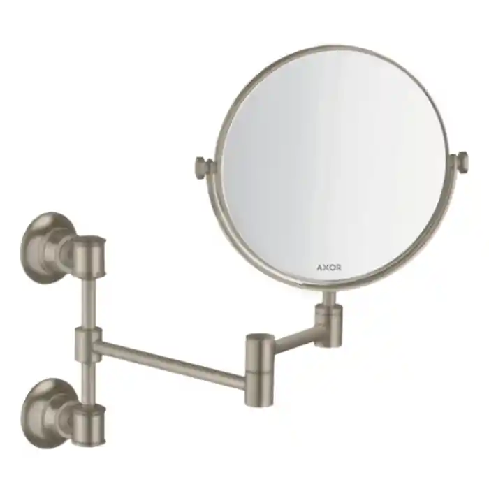 Miroir concave mural AXOR MONTREUX Nickel Brossé - Axor - 42090820 Commander Maintenant