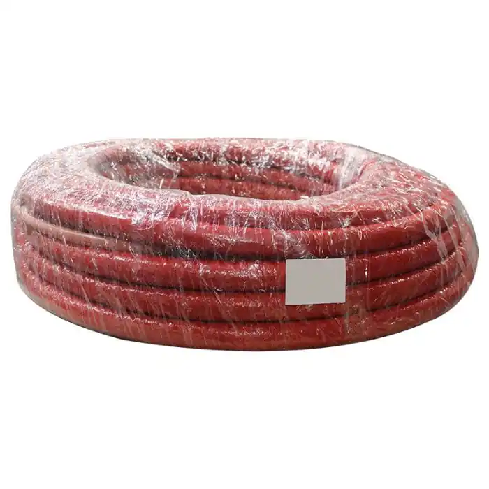 Vente Directe 25m tube PER prégainé isolé rouge Ø20 – 9 mm isolant – Barbi Blansol