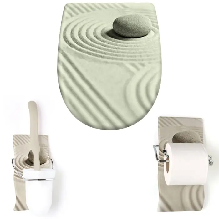 Pack accessoire WC Set "Feng Shui" avec descente assistée - Olfa Solde